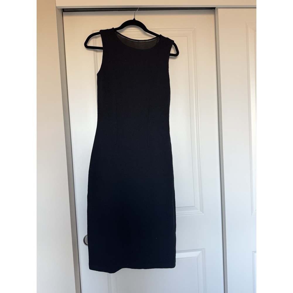 st john evening dress size‎ 4 Black Maxi Rhinestones Sleeveless Gown Black Tie - Picture 4 of 7